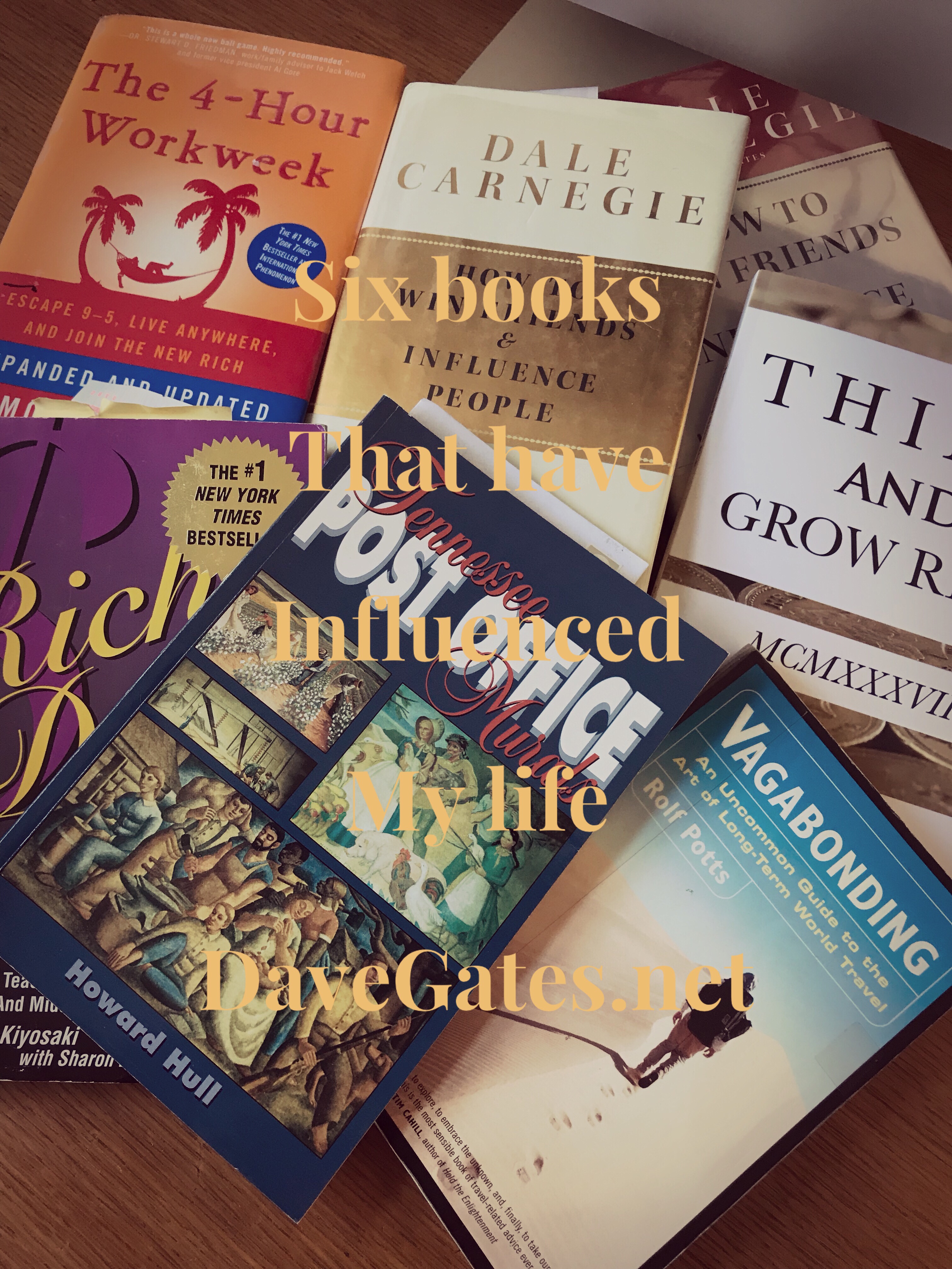 6 Books that have influenced my life