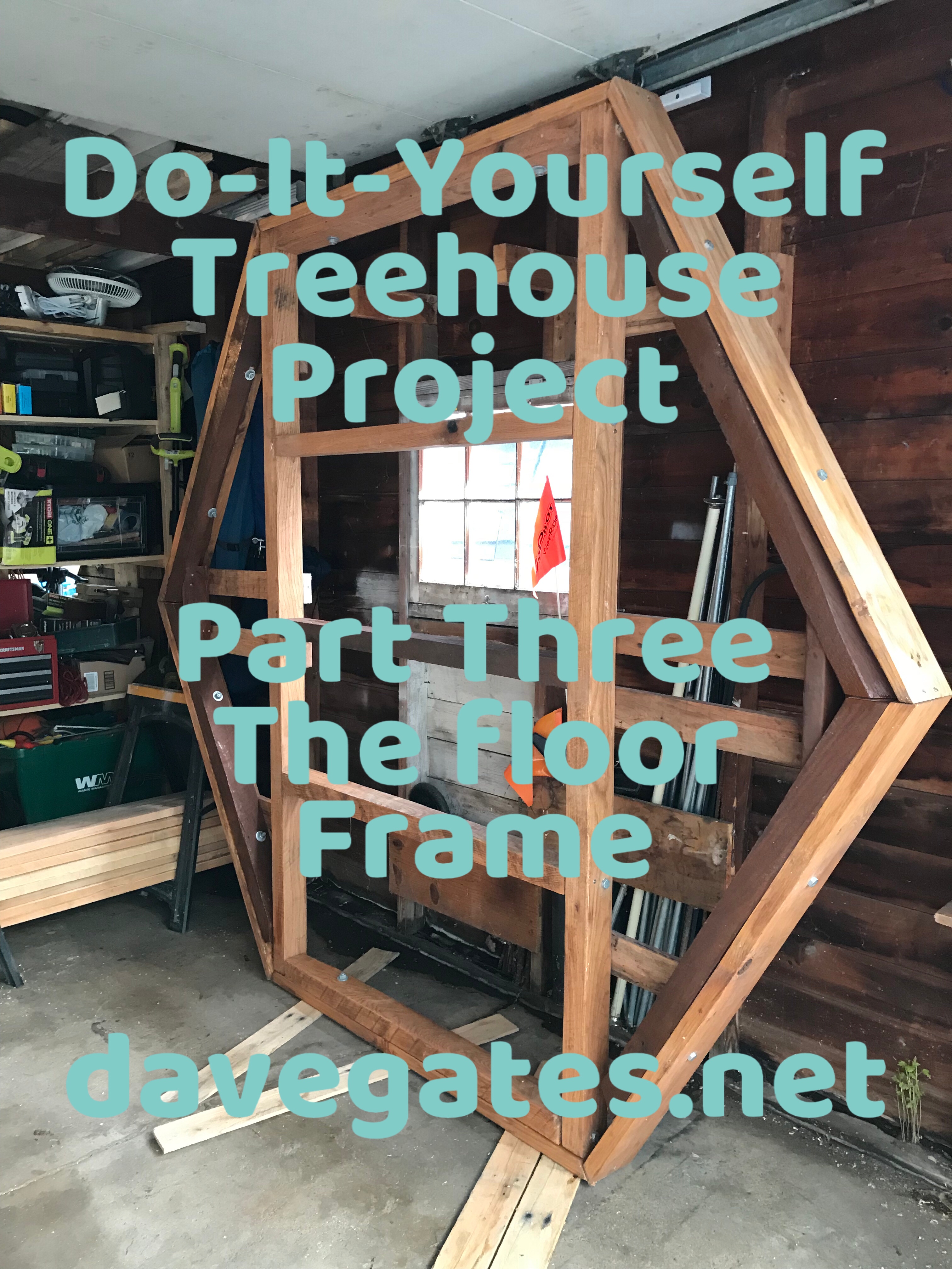 Do-It-Yourself Treehouse Project Floor Frame